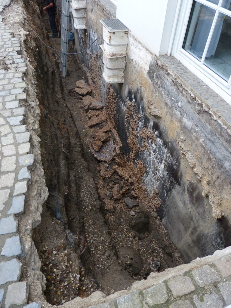 Baugrube Trawny