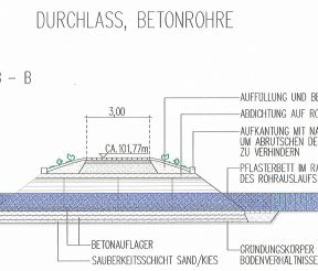 Rohrdurchlass Trawny Gutachten